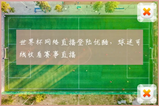 世界杯网络直播登陆优酷，球迷可线收看赛事直播