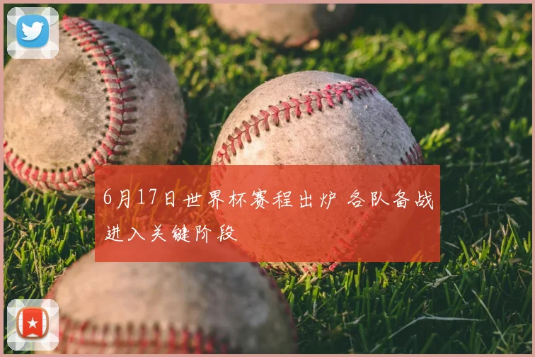 6月17日世界杯赛程出炉 各队备战进入关键阶段